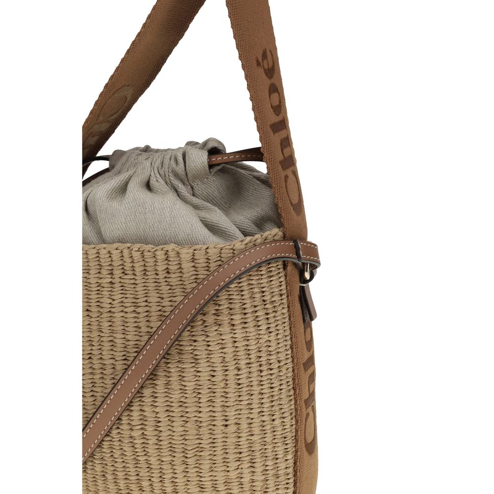Chloé Beige Raffia Backet Bag - Luxe Nova