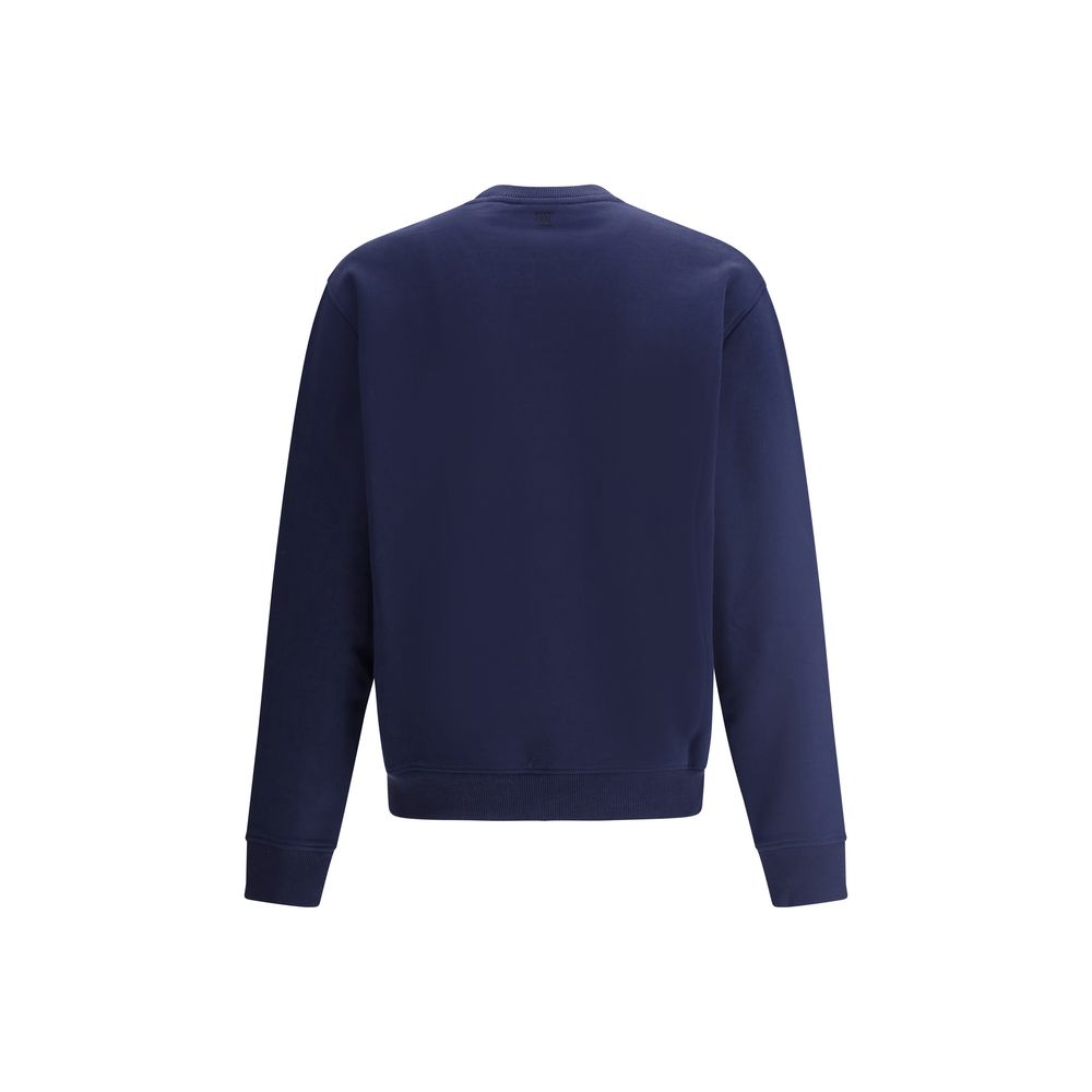 Ami Paris Blue Cotton Sweatshirt - Luxe Nova