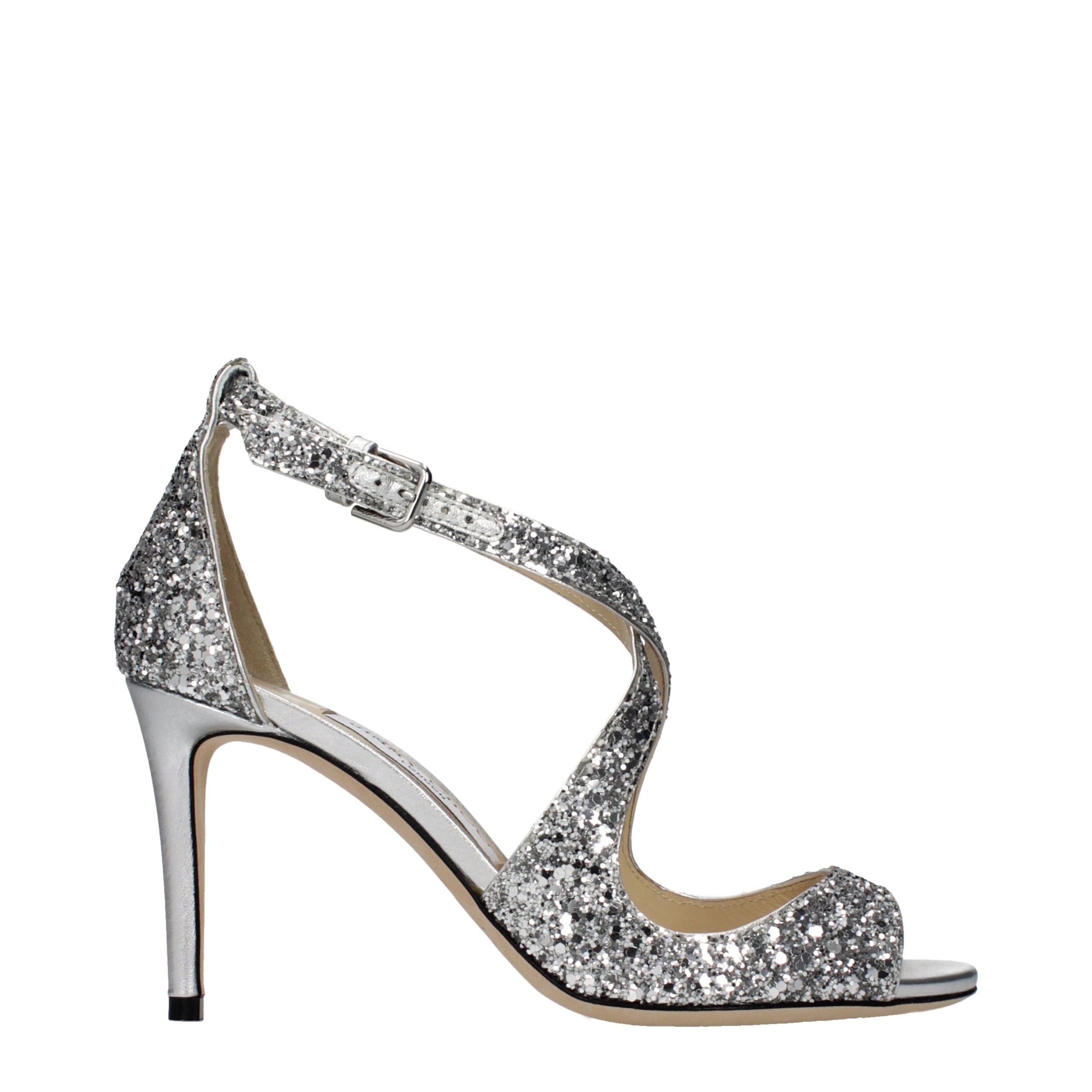 Jimmy Choo Gray Plastic Strap-On Sandals - Luxe Nova