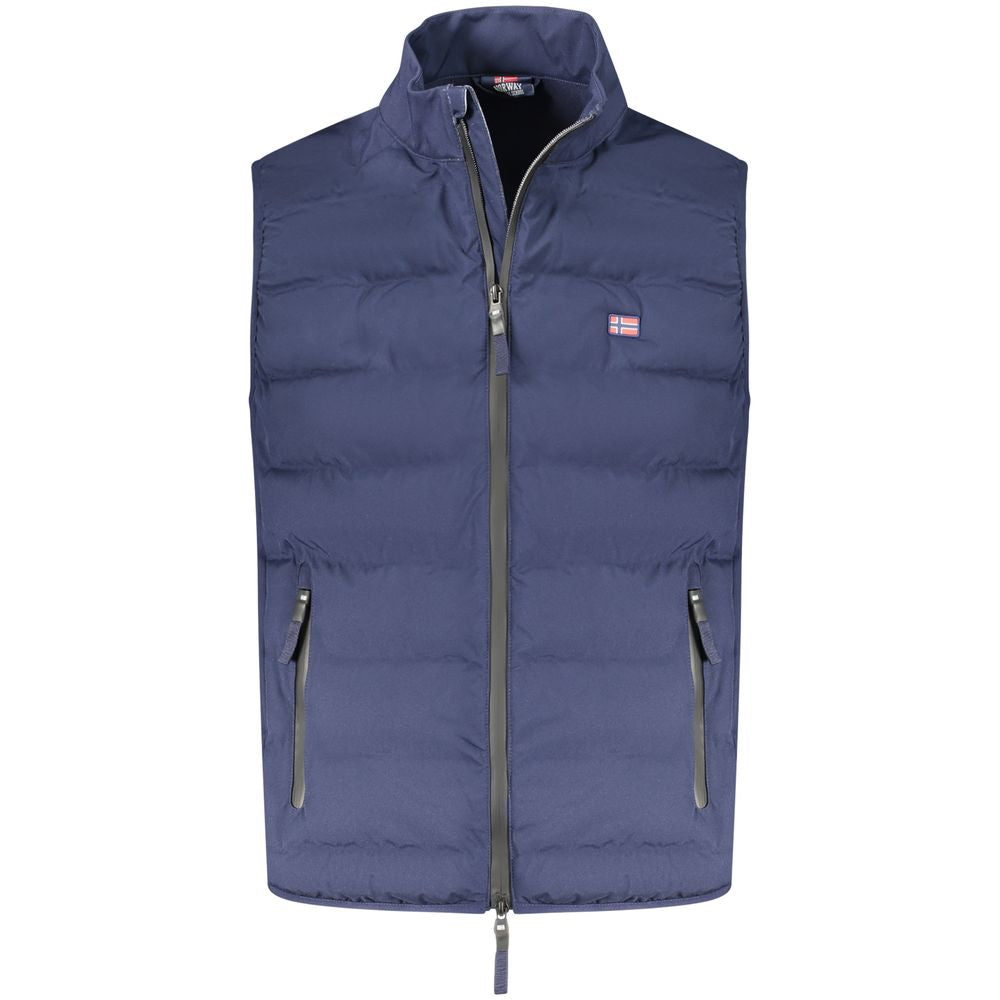 Norway 1963 Blu Polyester Men's Vest - Luxe Nova