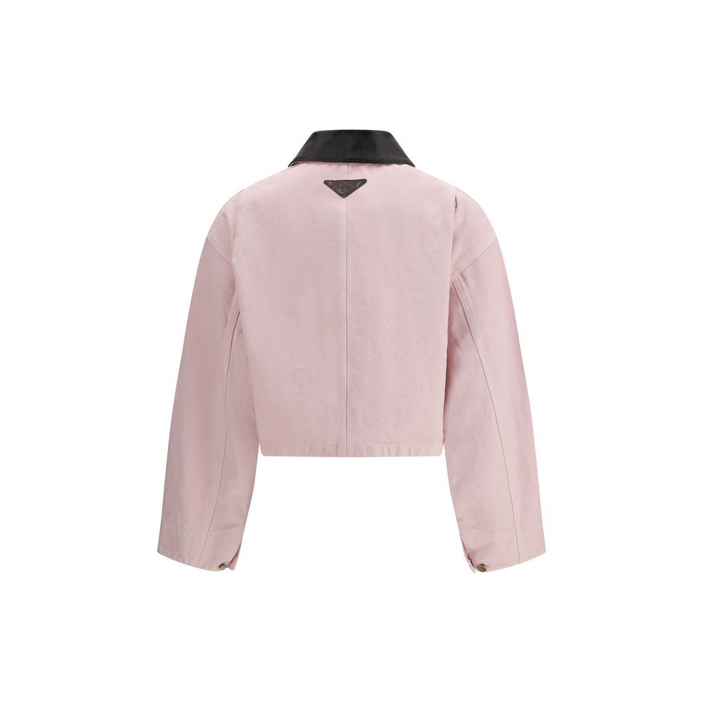 Prada Multicolor Cotton Denim Jacket - Luxe Nova