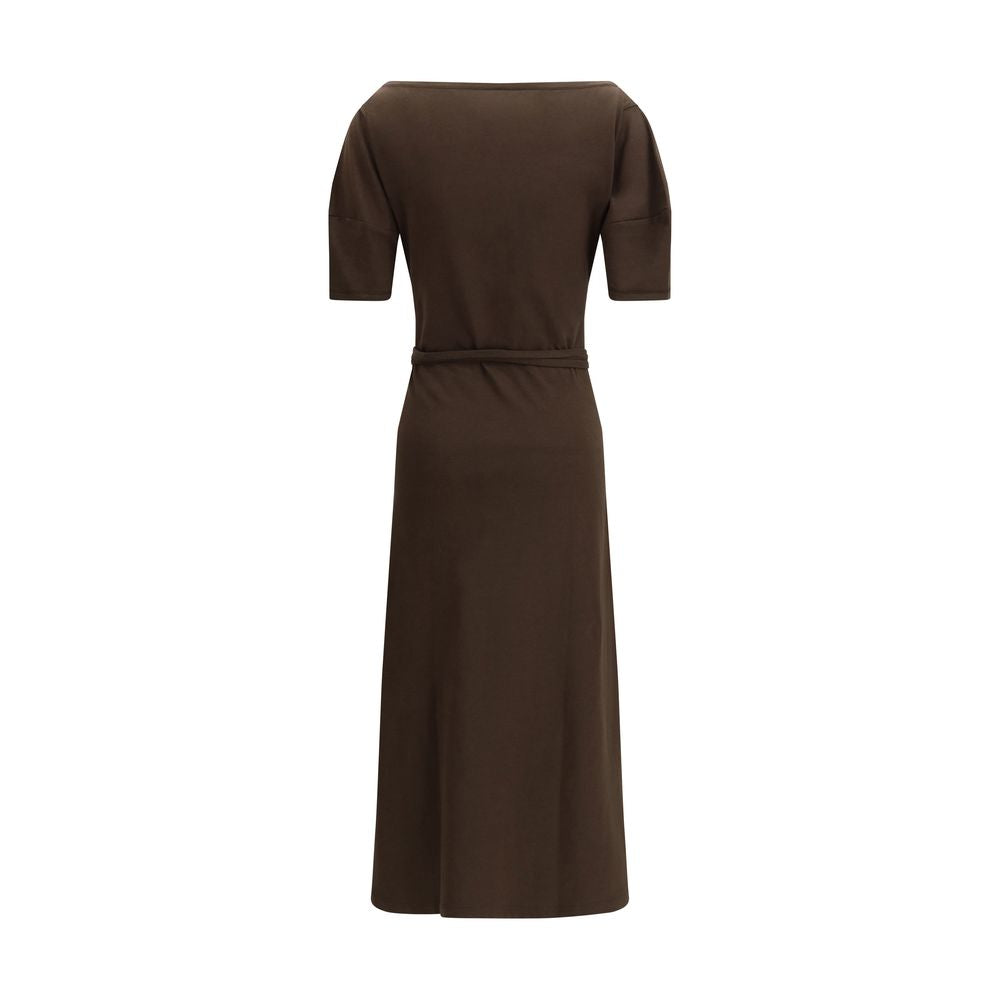 Lemaire Brown Cotton Casual Dress - Luxe Nova