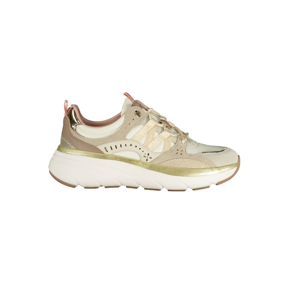 Twinset Beige Polyurethane Women Sneaker - Luxe Nova