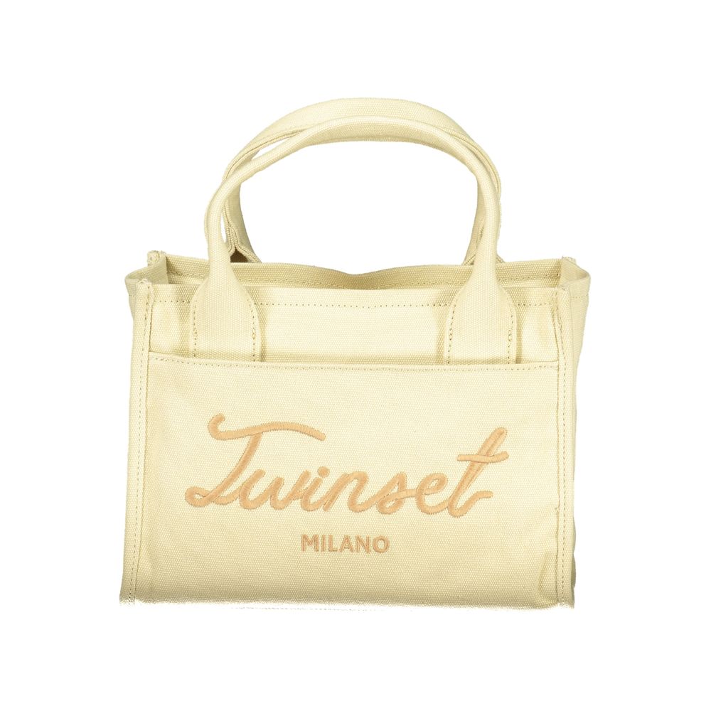 Twinset Beige Cotton Women Handbag - Luxe Nova