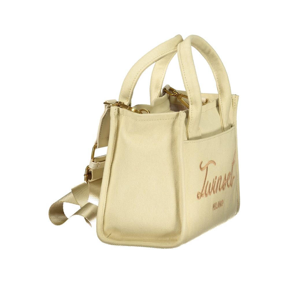 Twinset Beige Cotton Women Handbag - Luxe Nova