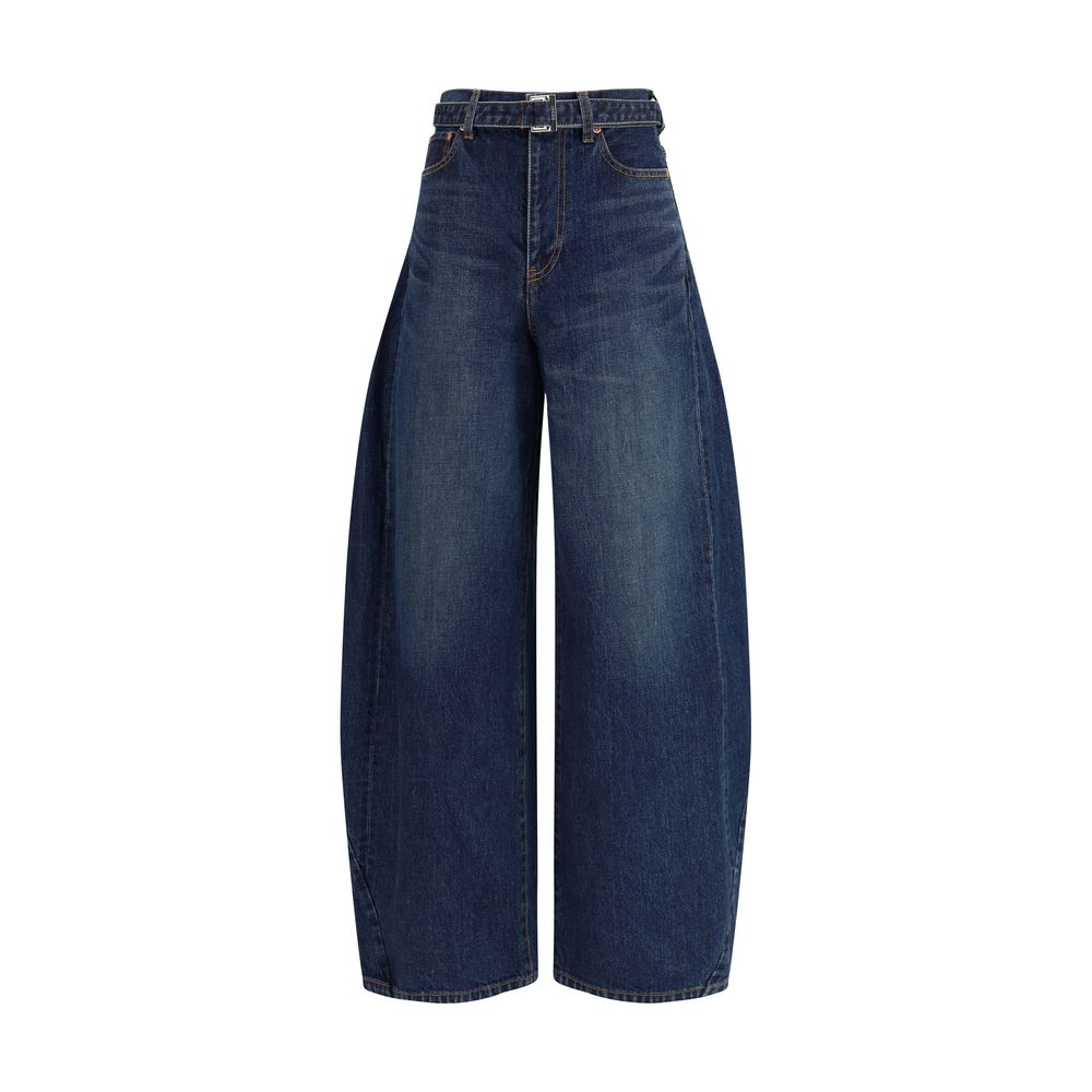 Sacai Blue Cotton Jeans Denim - Luxe Nova