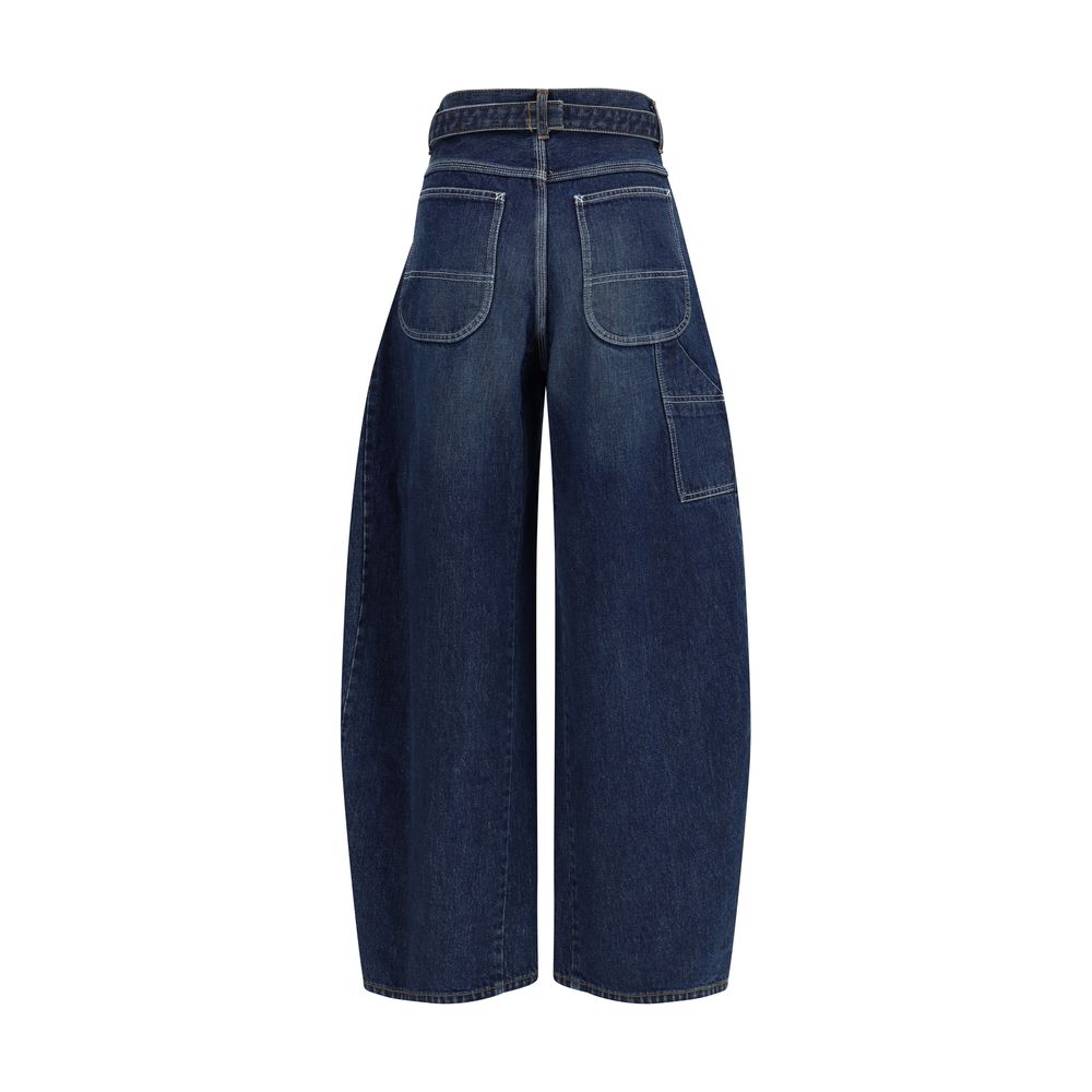 Sacai Blue Cotton Jeans Denim - Luxe Nova