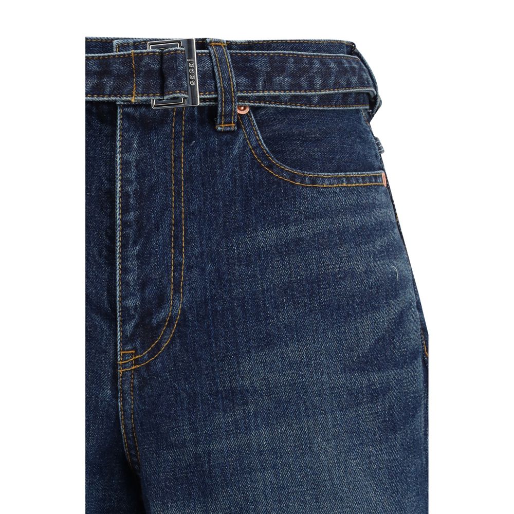 Sacai Blue Cotton Jeans Denim - Luxe Nova