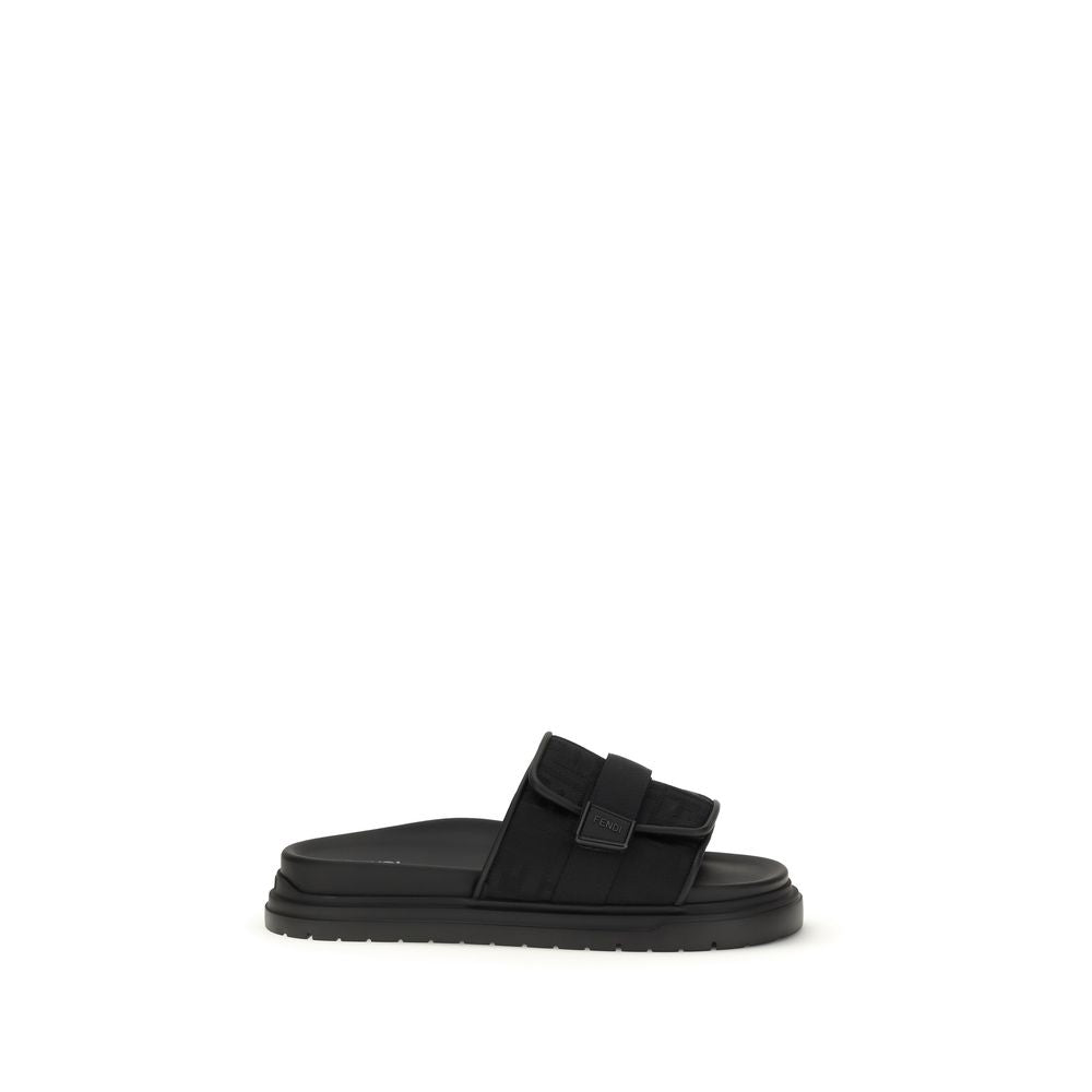 Fendi Black Polyamide Sandals - Luxe Nova