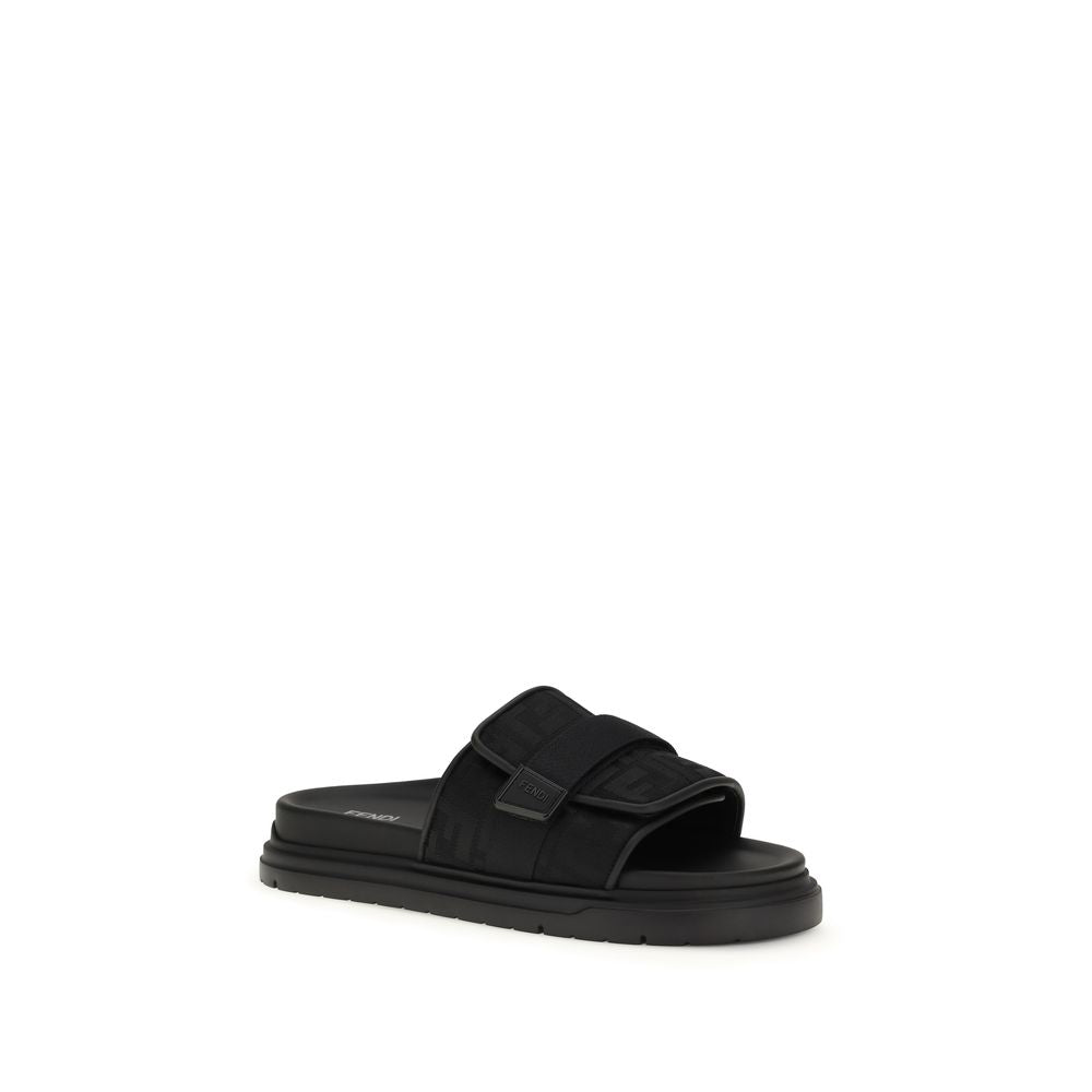 Fendi Black Polyamide Sandals - Luxe Nova