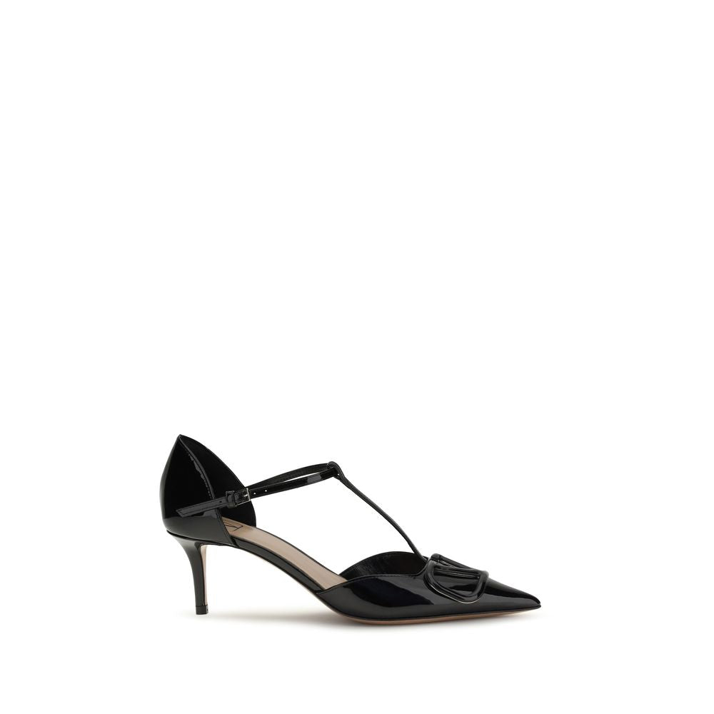 Valentino Garavani Black Calf Leather Bos Taurus Pumps - Luxe Nova
