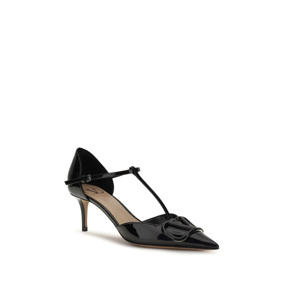 Valentino Garavani Black Calf Leather Bos Taurus Pumps - Luxe Nova