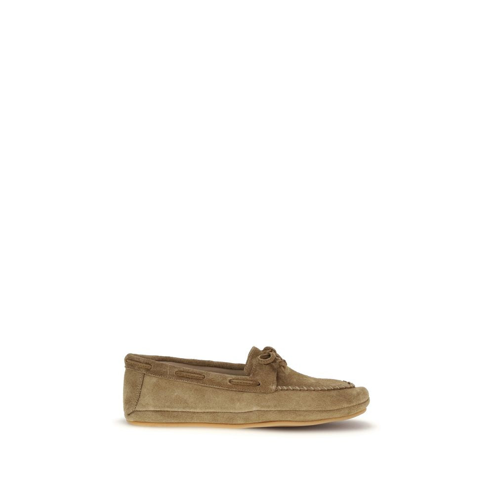 Le Monde Béryl Beige Calf Leather Bos Taurus Slip-On Loafers - Luxe Nova
