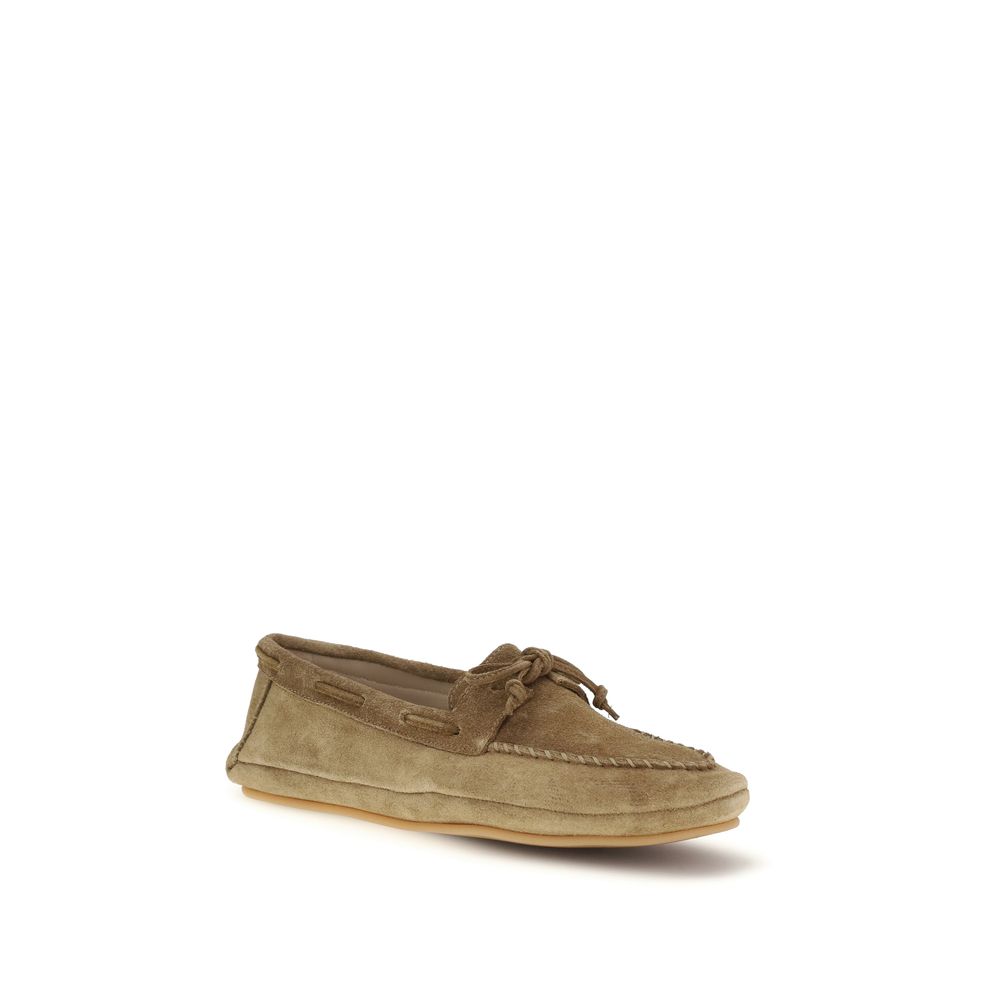 Le Monde Béryl Beige Calf Leather Bos Taurus Slip-On Loafers - Luxe Nova