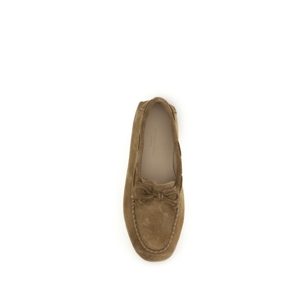 Le Monde Béryl Beige Calf Leather Bos Taurus Slip-On Loafers - Luxe Nova