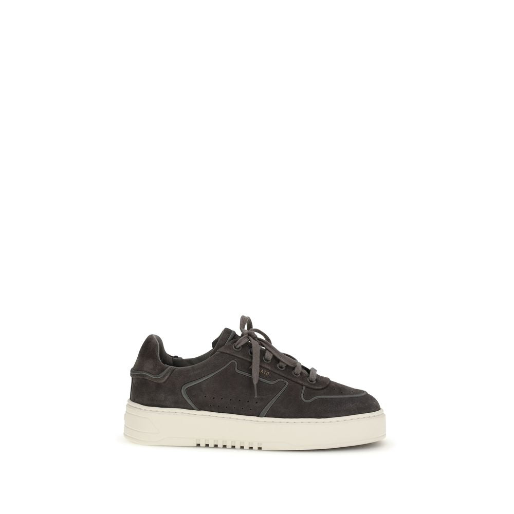 Axel Arigato Gray Calf Leather Bos Taurus Low Top Sneakers - Luxe Nova