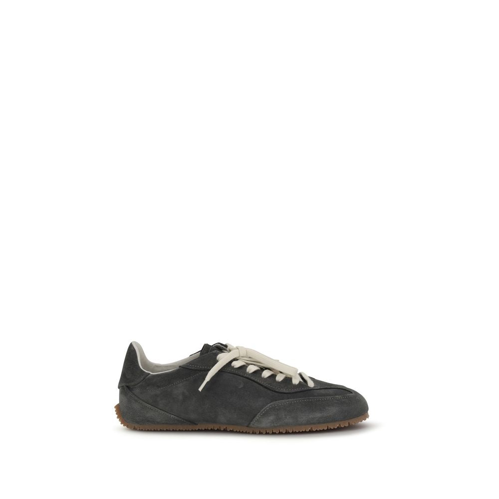 Axel Arigato Gray Calf Leather Bos Taurus Low Top Sneakers - Luxe Nova