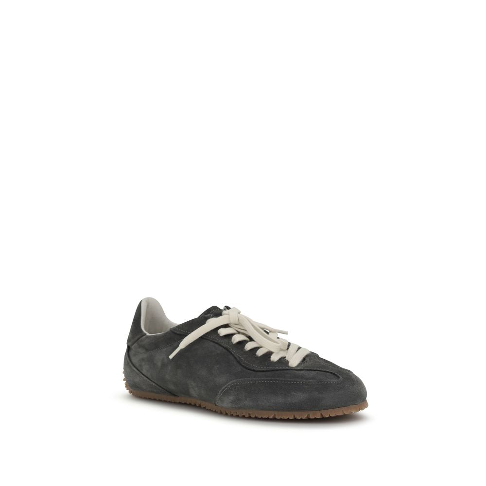 Axel Arigato Gray Calf Leather Bos Taurus Low Top Sneakers - Luxe Nova