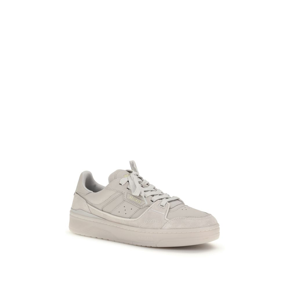Axel Arigato Gray Calf Leather Bos Taurus Low Top Sneakers - Luxe Nova