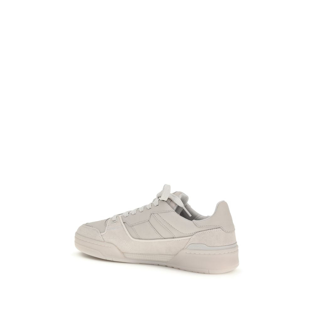 Axel Arigato Gray Calf Leather Bos Taurus Low Top Sneakers - Luxe Nova
