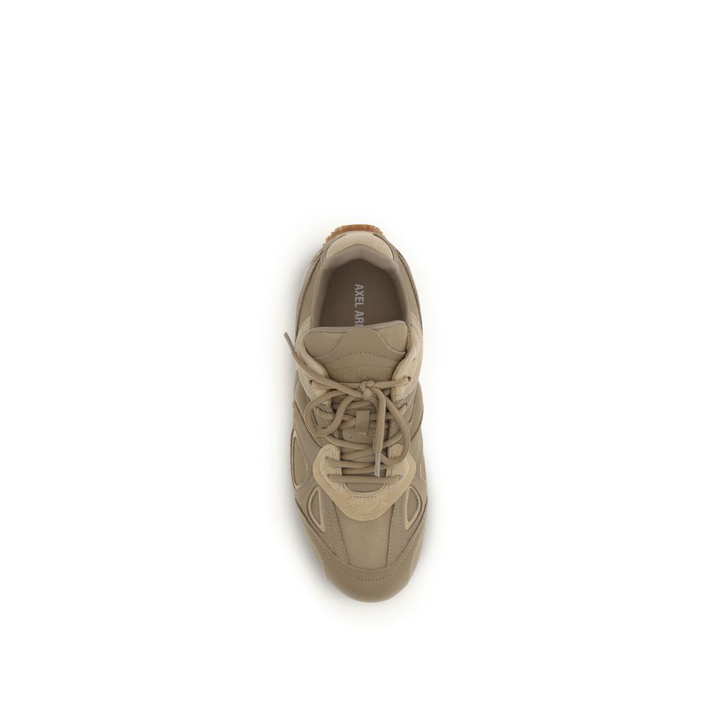 Axel Arigato Brown Calf Leather Bos Taurus Low Top Sneakers - Luxe Nova