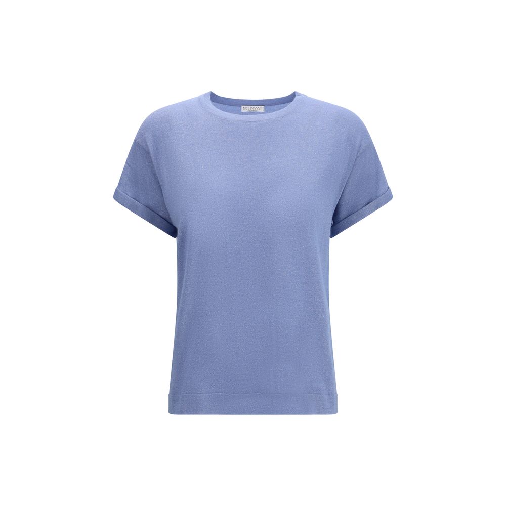 Brunello Cucinelli Blue Nylon T-Shirt - Luxe Nova
