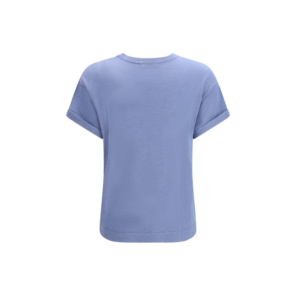 Brunello Cucinelli Blue Nylon T-Shirt - Luxe Nova
