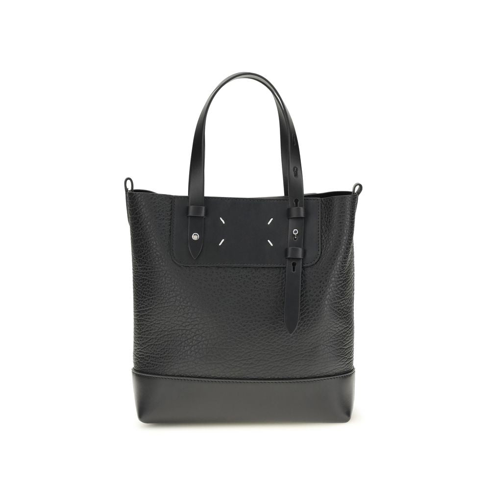 Margiela Black Calf Leather Bos Taurus Shoulder Bag - Luxe Nova