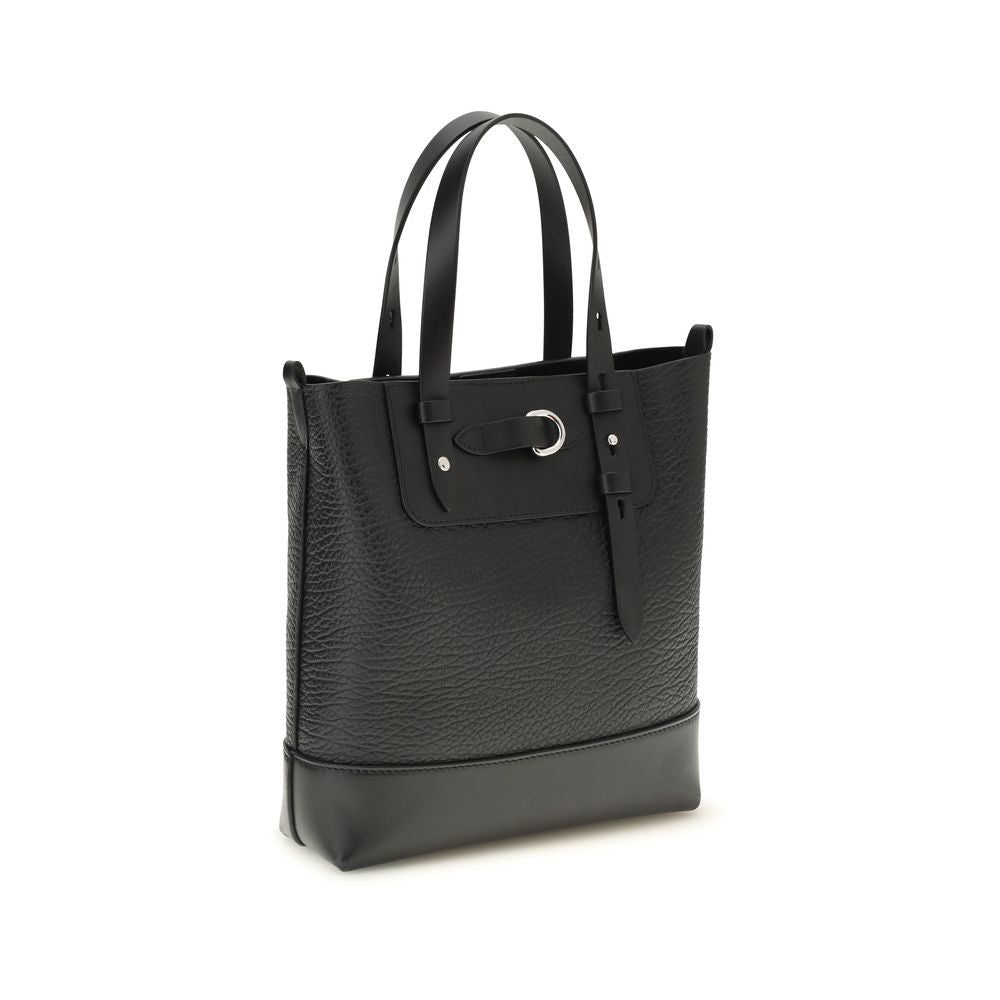Margiela Black Calf Leather Bos Taurus Shoulder Bag - Luxe Nova