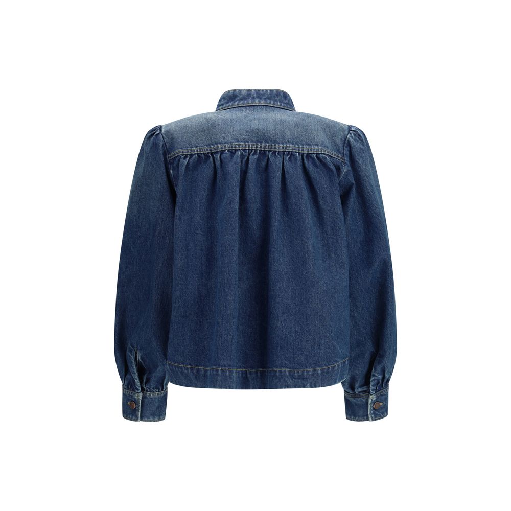 Chloé Blue Cotton Denim Jacket - Luxe Nova