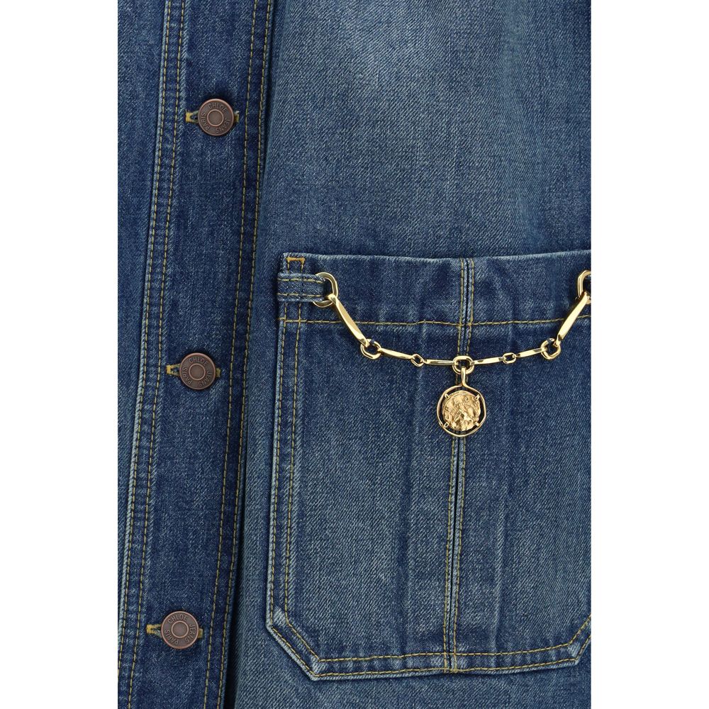 Chloé Blue Cotton Denim Jacket - Luxe Nova