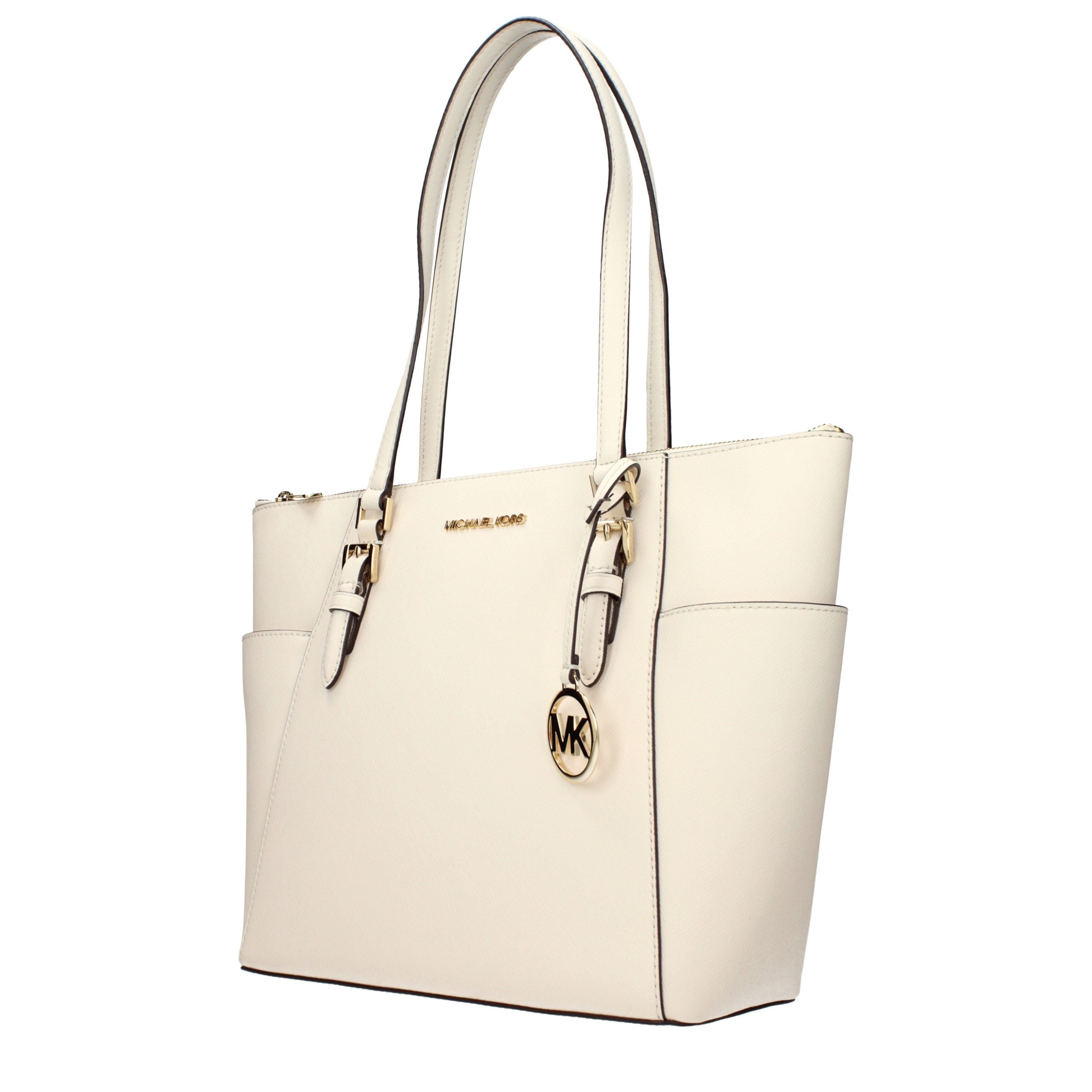Michael Kors Beige Leather Shoulder Bag - Luxe Nova