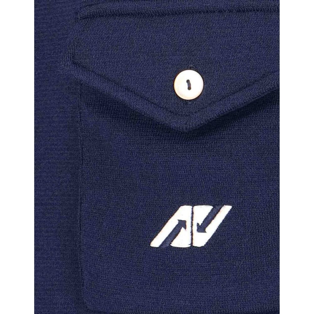 Autry Blue Nylon Cardigan - Luxe Nova