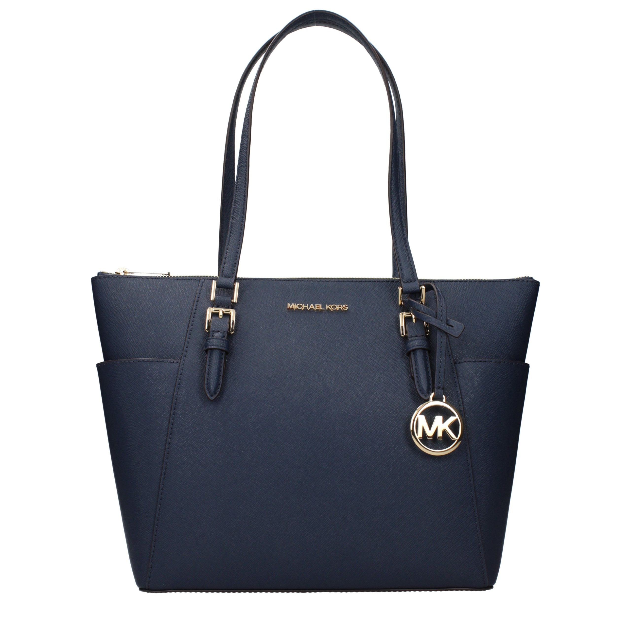 Michael Kors Blue Leather Shoulder Bag - Luxe Nova