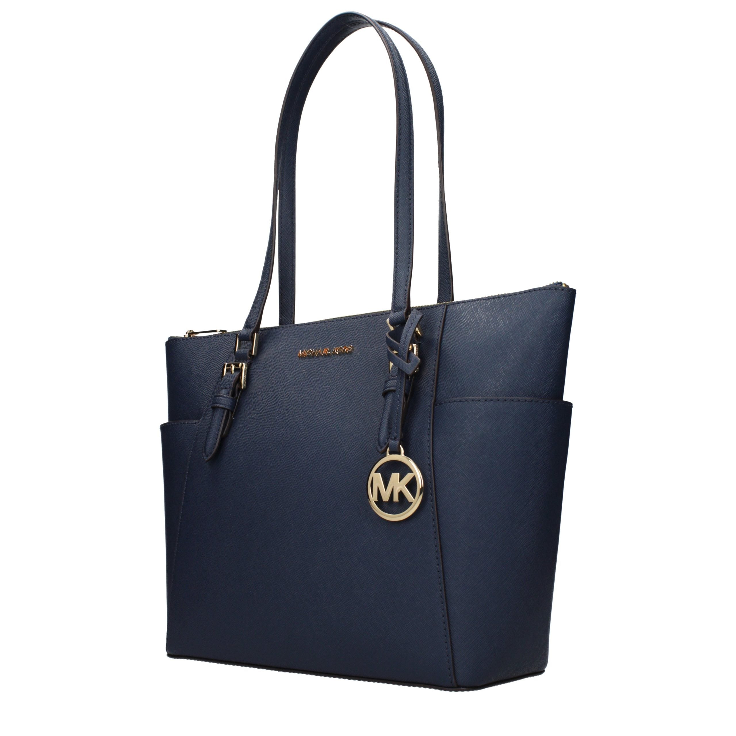 Michael Kors Blue Leather Shoulder Bag - Luxe Nova