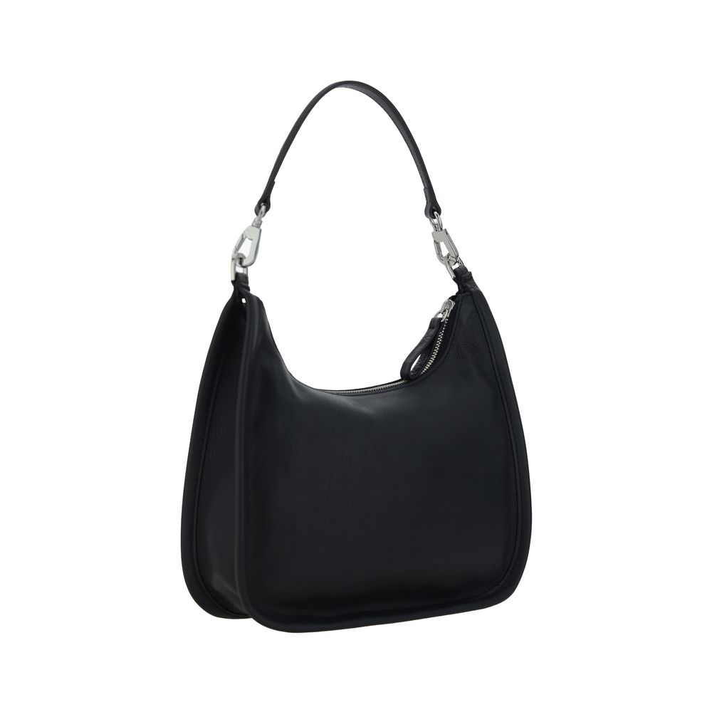 Pierre Hardy Black Calf Leather Bos Taurus Shoulder Bag - Luxe Nova