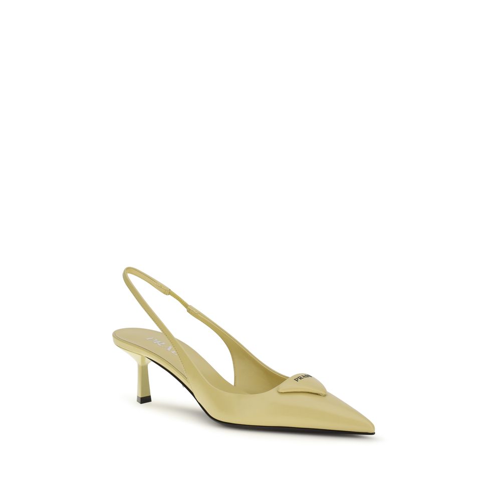 Prada Bicolor Calf Leather Bos Taurus Pumps - Luxe Nova