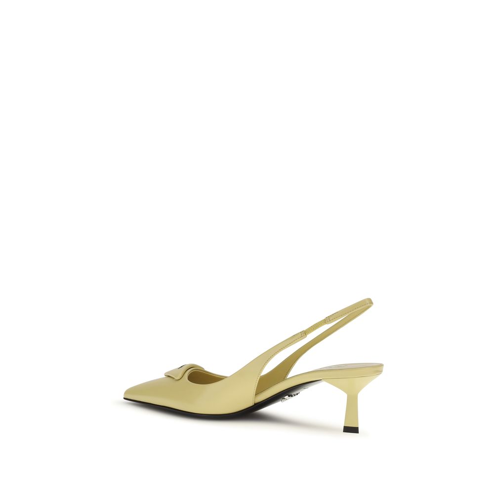 Prada Bicolor Calf Leather Bos Taurus Pumps - Luxe Nova