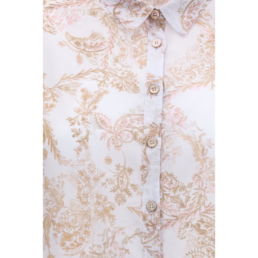 Forte_Forte Multicolor Cotton Pattern Shirt - Luxe Nova