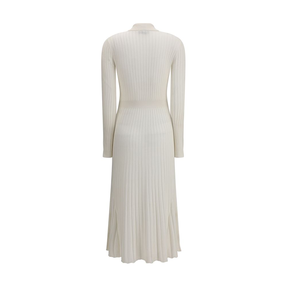 Gabriela Hearst White Silk Casual Dress - Luxe Nova