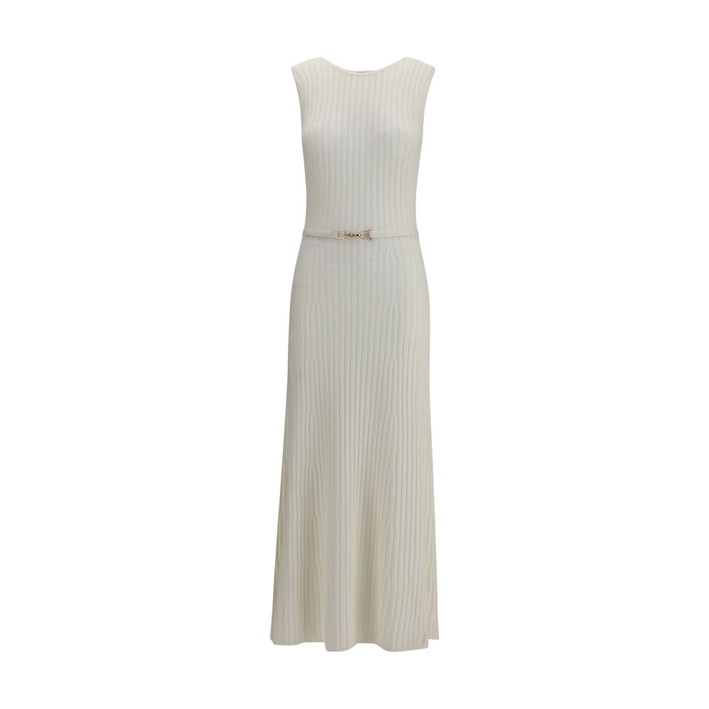 Gabriela Hearst White Wool Casual Dress - Luxe Nova