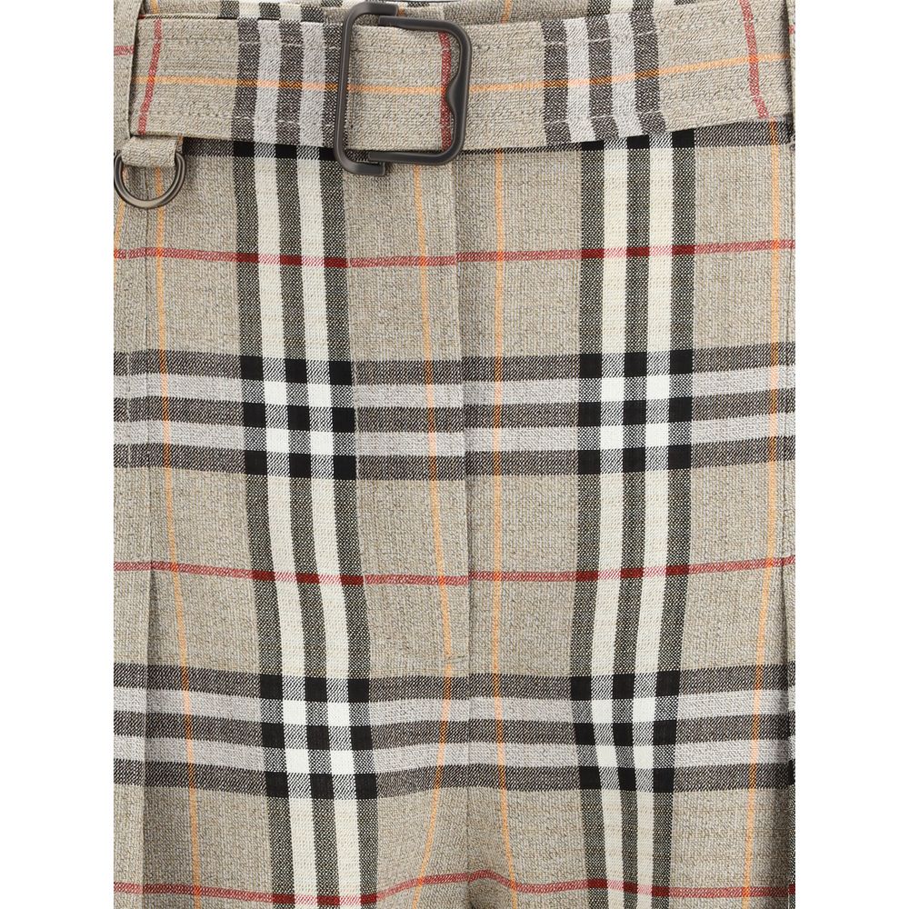 Burberry Beige Viscose Casual Pants - Luxe Nova