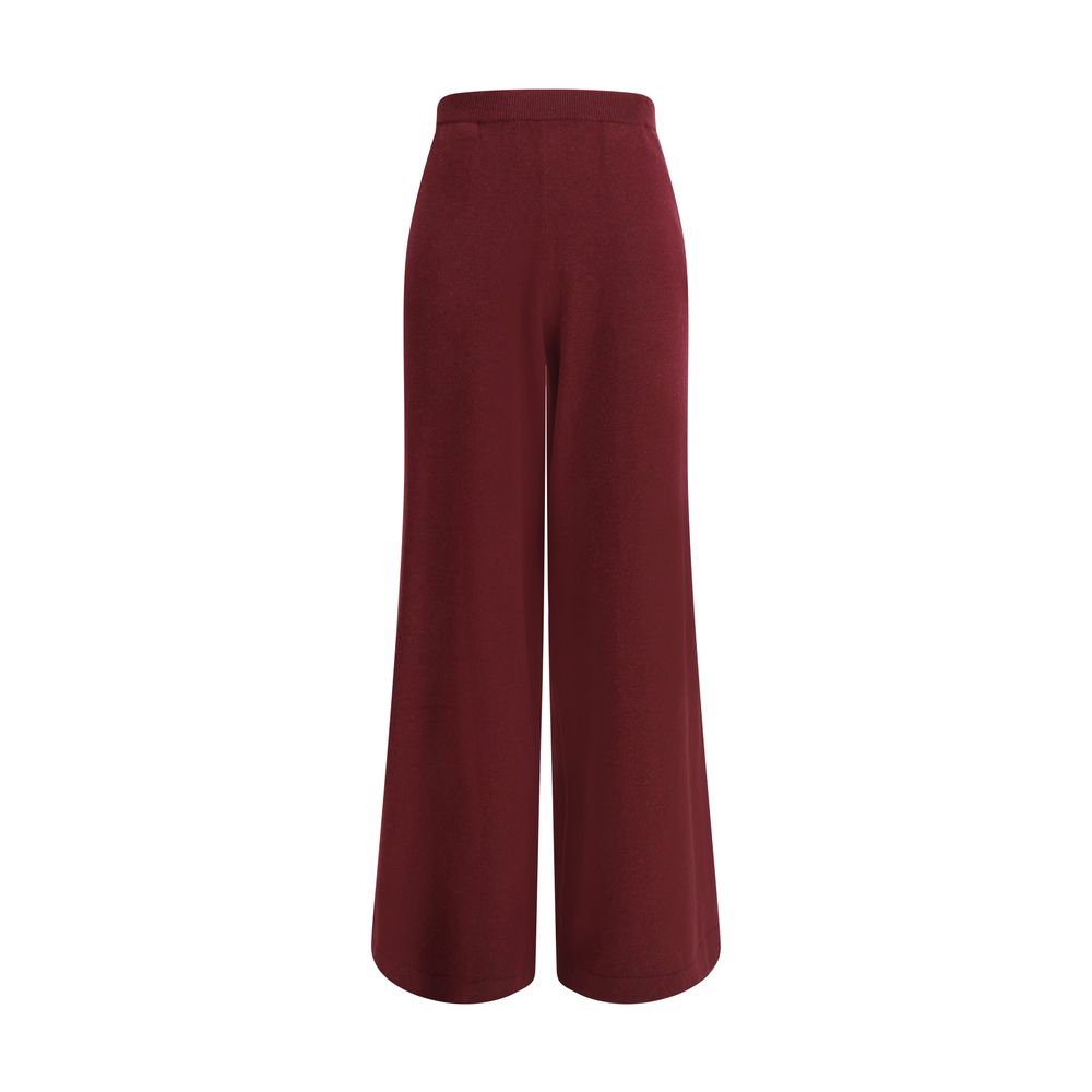 Brunello Cucinelli Bordeaux Wool Casual Pants - Luxe Nova