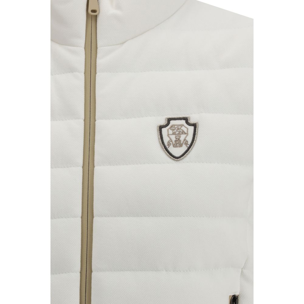 Brunello Cucinelli White Cotton Jackets And Coat - Luxe Nova