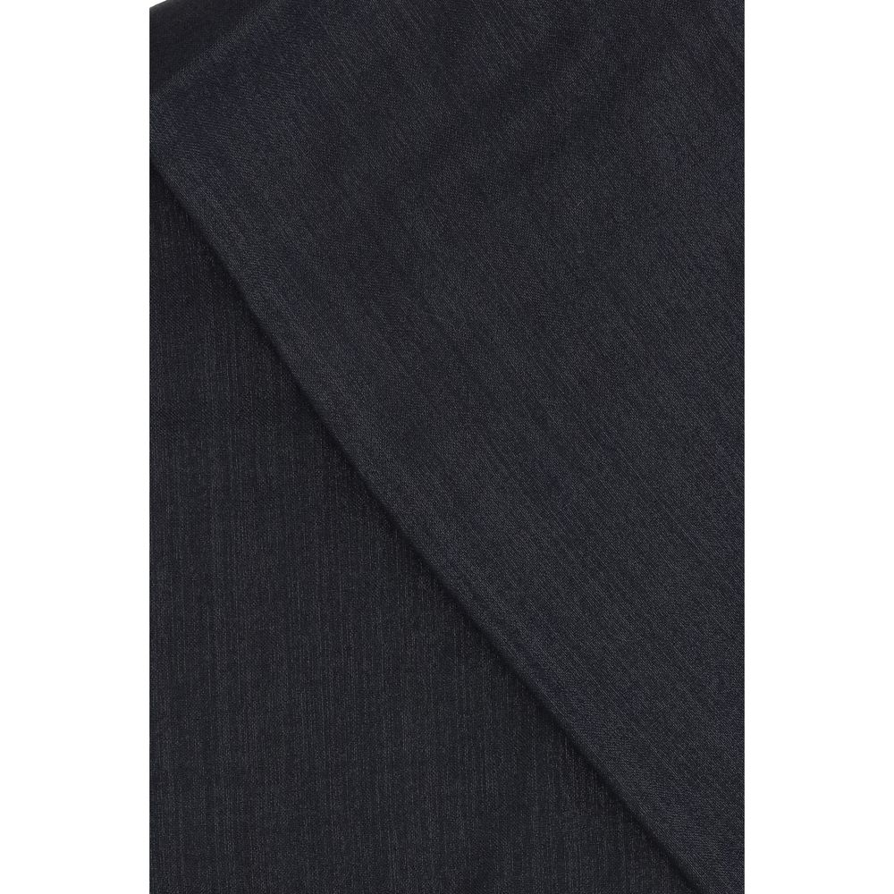 Brunello Cucinelli Black Cashmere Scarf - Luxe Nova