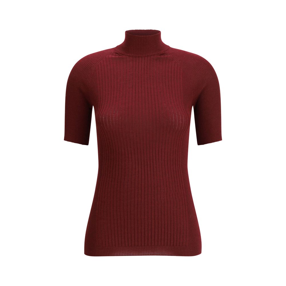 SA SU PHI Bordeaux Cashmere Top - Luxe Nova