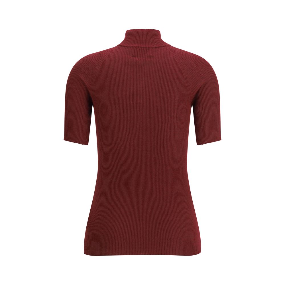 SA SU PHI Bordeaux Cashmere Top - Luxe Nova