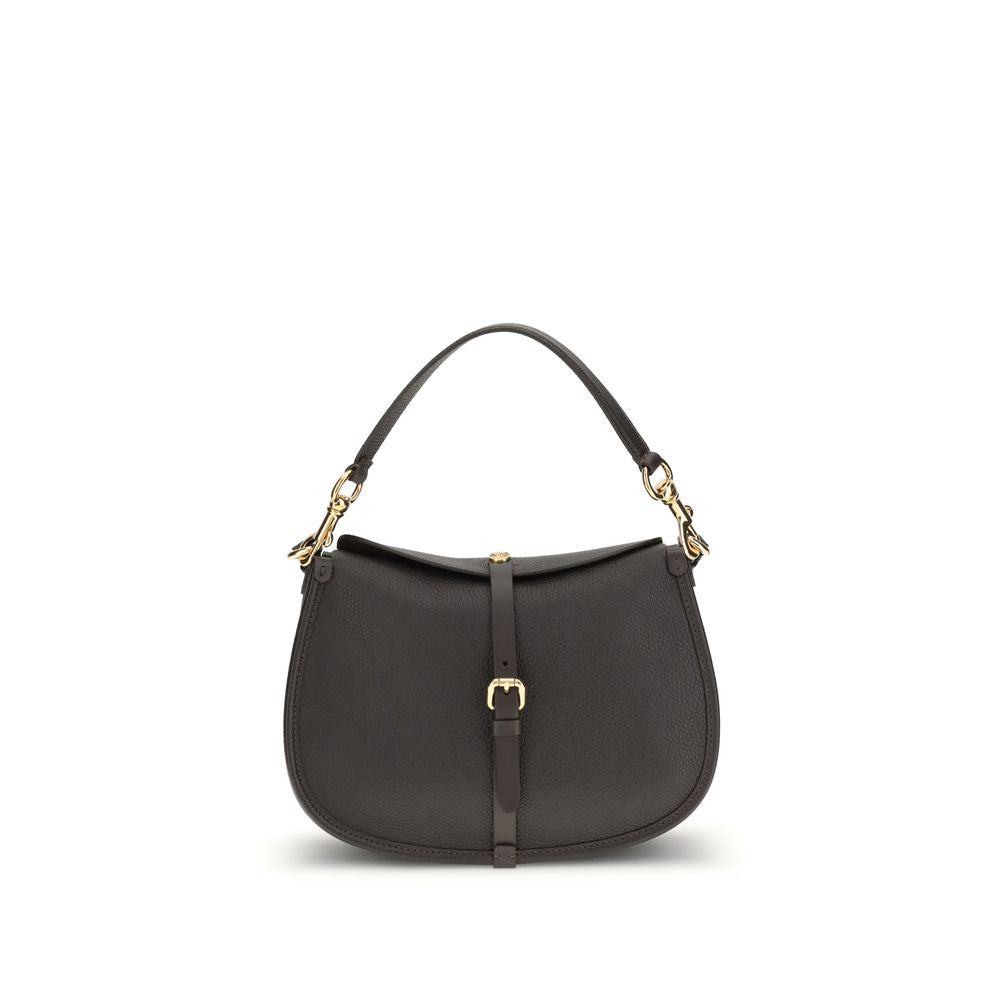 Etro Brown Calf Leather Bos Taurus Shoulder Bag - Luxe Nova