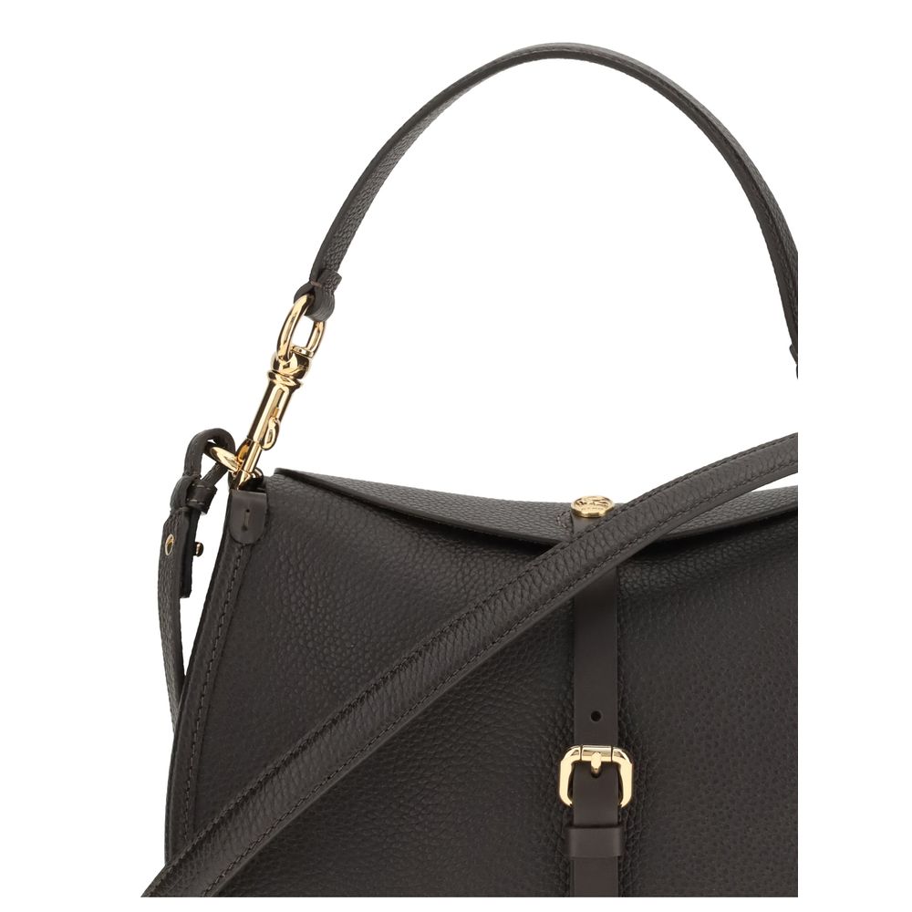 Etro Brown Calf Leather Bos Taurus Shoulder Bag - Luxe Nova
