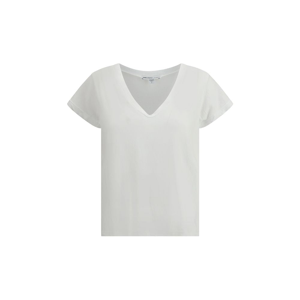 James Perse White Cotton T-Shirt - Luxe Nova